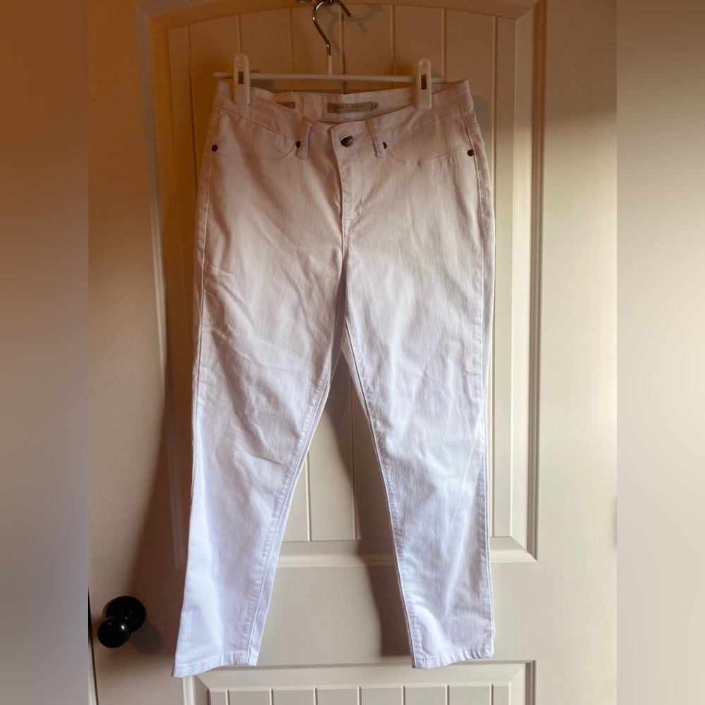 “Max “ Denim White Jeans